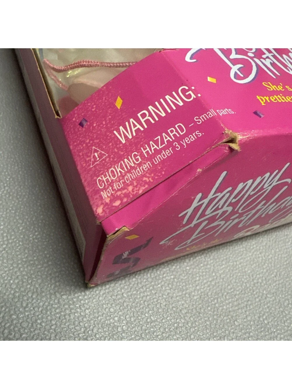 Vintage 1995 Mattel Happy Birthday African American Barbie Doll Damaged Box NRFB